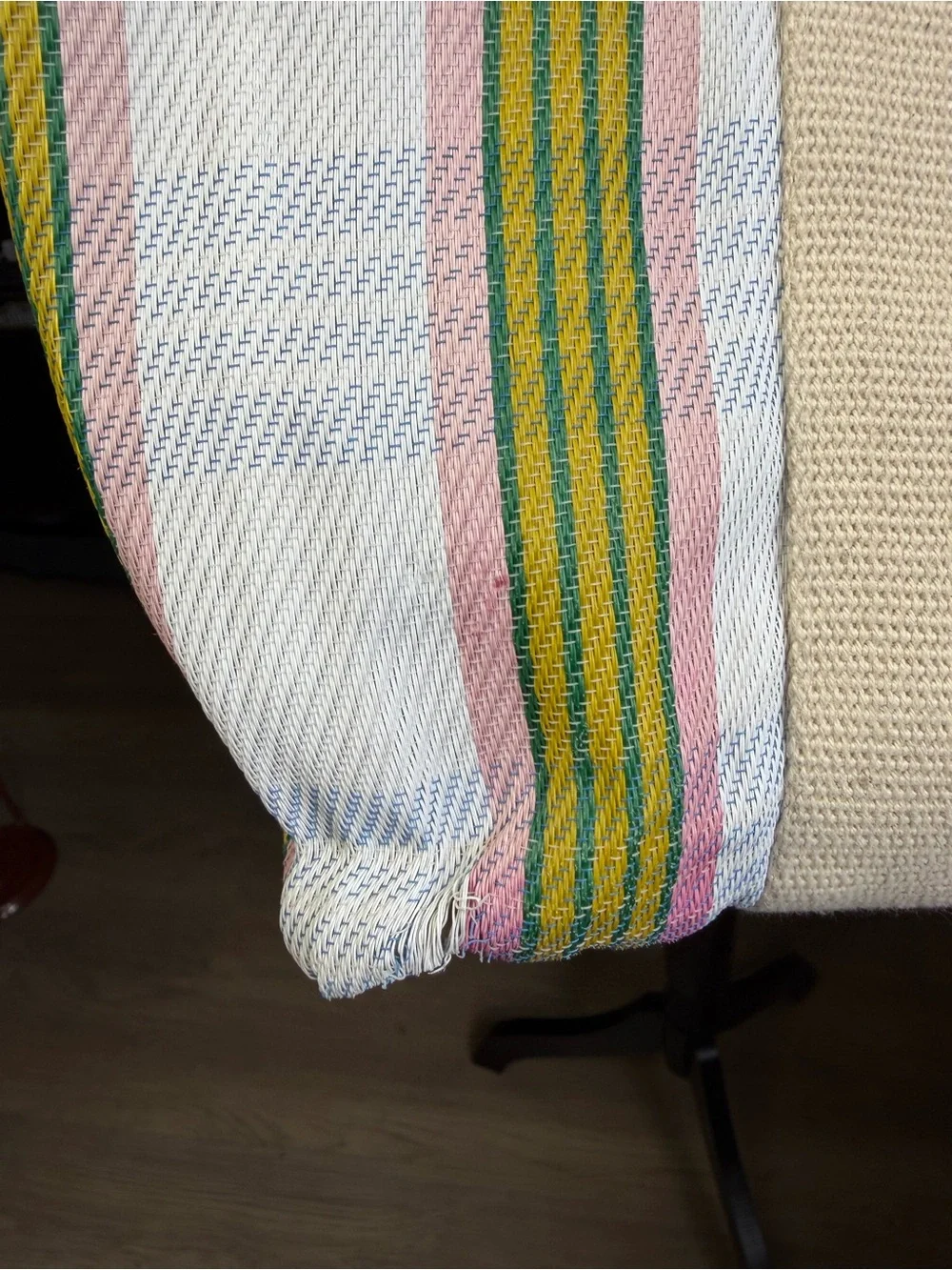 Isabel Marant Darwen Striped Large Tote Bag Multicolor Embroidered Logo